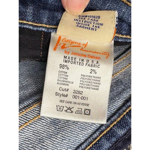 Citizens of Humanity Jeans, Kelly #001 Stretch, Low Waist Boot, Women's Size 27 - Picture 9 of 9